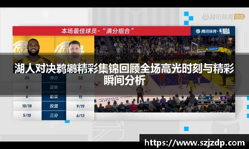 湖人对决鹈鹕精彩集锦回顾全场高光时刻与精彩瞬间分析